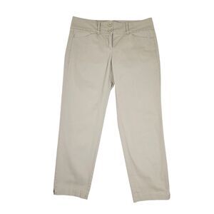 LOFT Outlet Size 0 Original Cropped Straight Leg Khaki Pants